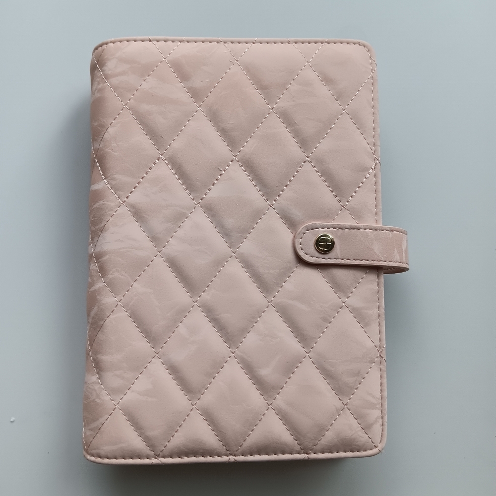 New Vlando Travel Jewelry Organizer Book Binder Dusty Blush Pink 8" x 6"